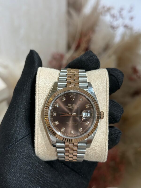 Rolex DateJust 41mm Steel & 18ct Rose Gold Jubilee 126331-004 - Image 2