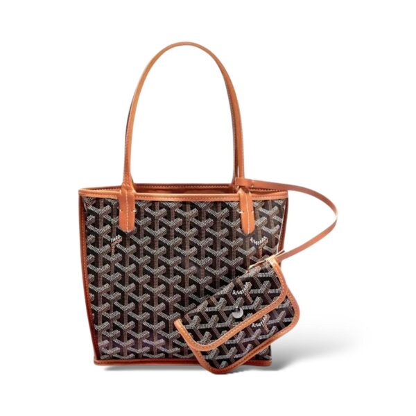 Goyard Mini Anjou Black Natural Tote Bag