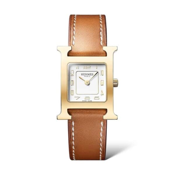 Hermes Heure H Small model 25 mm Fauve Barenia Single Tour Watch Strap - Image 2