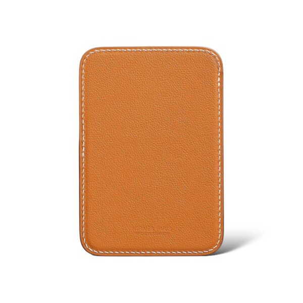 Hermes "Horse" MagSafe Card holder Gold Swift Calfskin - Image 3