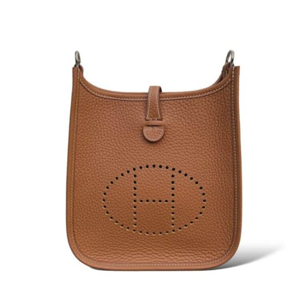 Hermes Mini Evelyne Gold Clemence PHW