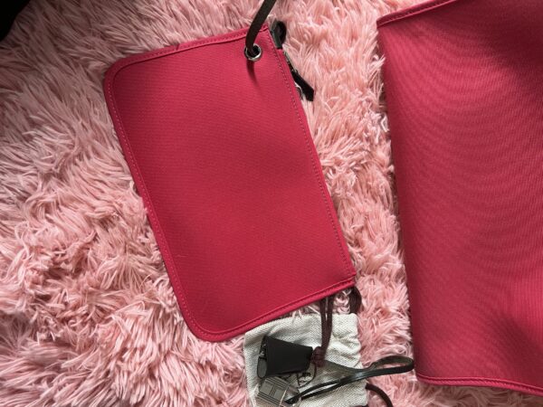 Hermes Herbag Zip 31 Rose Extreme Canvas PHW - Image 5