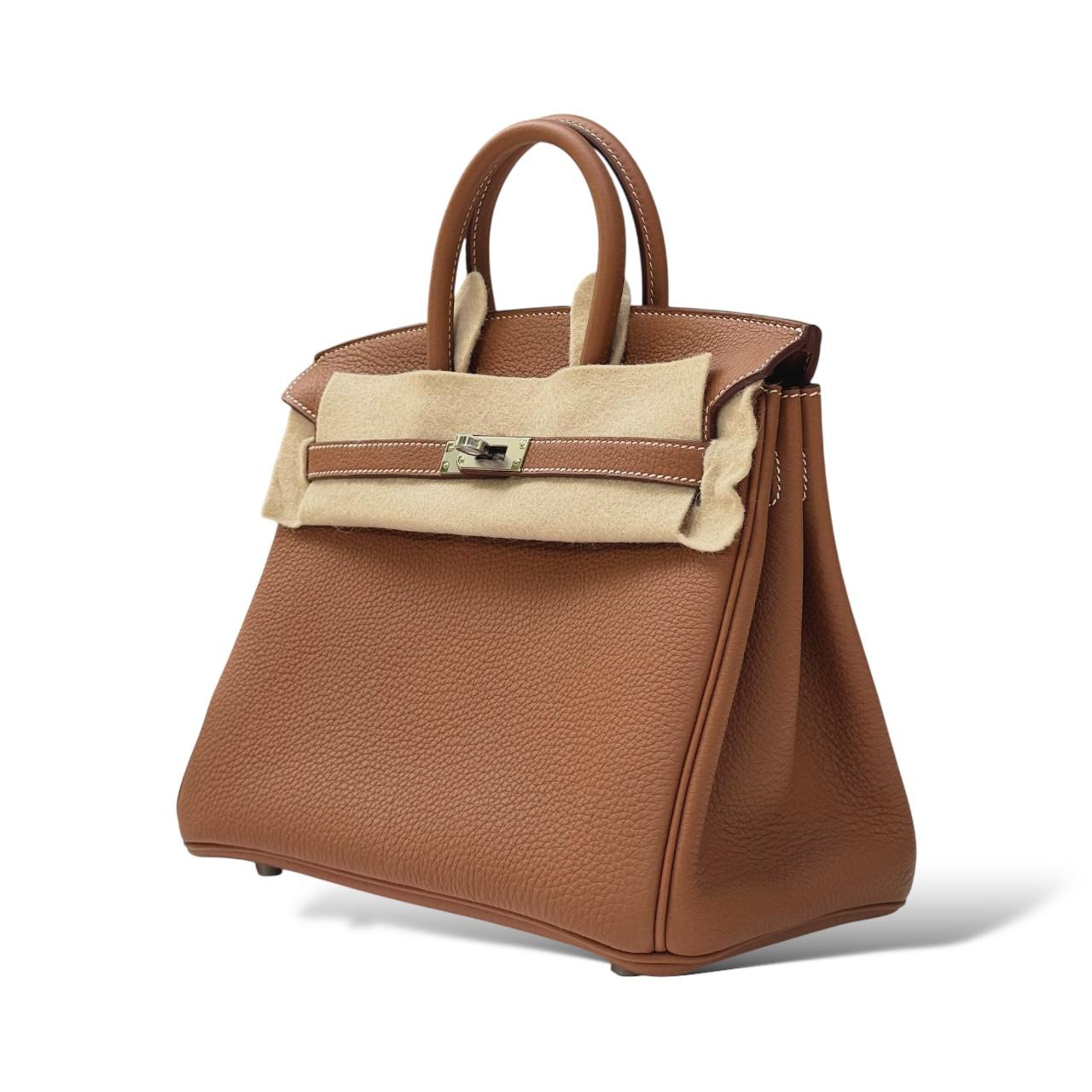 Hermes Birkin 25 Gold Togo PHW - Image 5