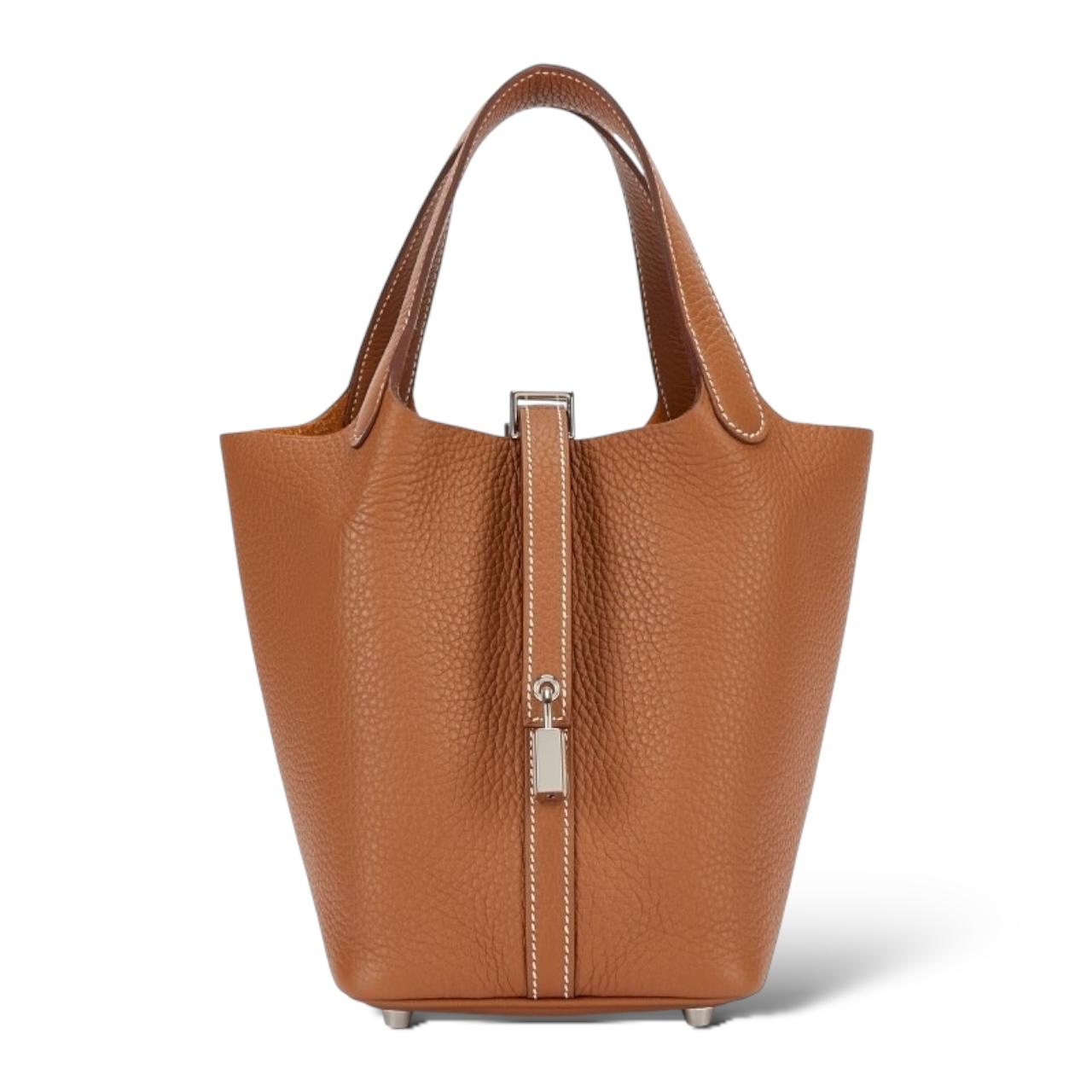 Hermes Picotin 22 Gold Clemence PHW