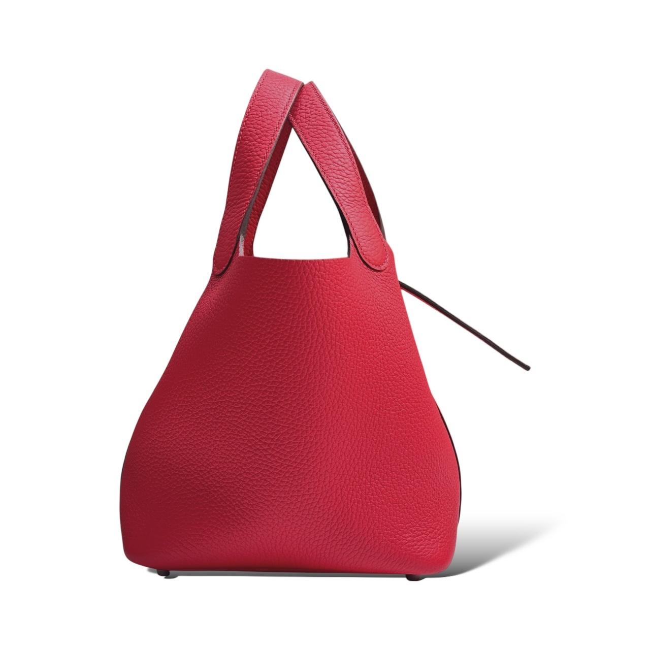 Hermes Picotin 18 Vermillion Clemence PHW - Image 4