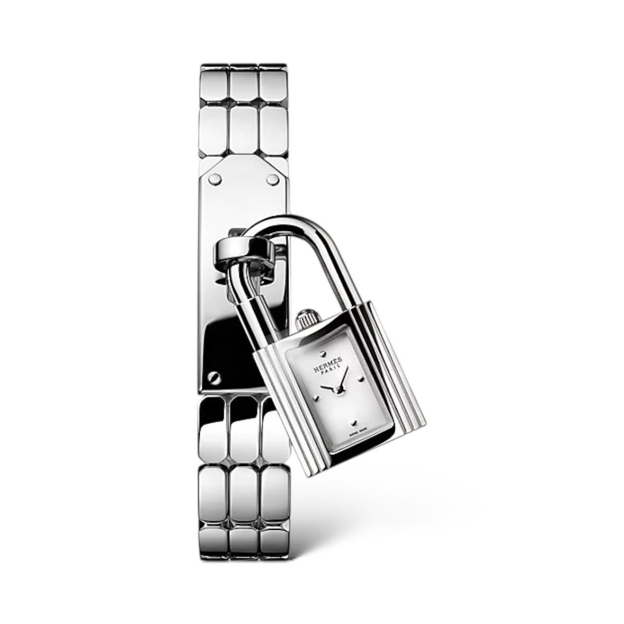 Hermes Kelly Mini model 16mm Silver Watch