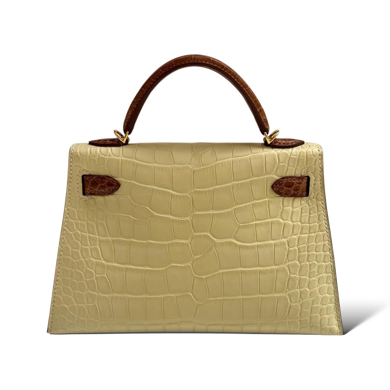 Hermes Kelly Mini SO Vanille/Kraft Croco GHW – The Luxury Flavor