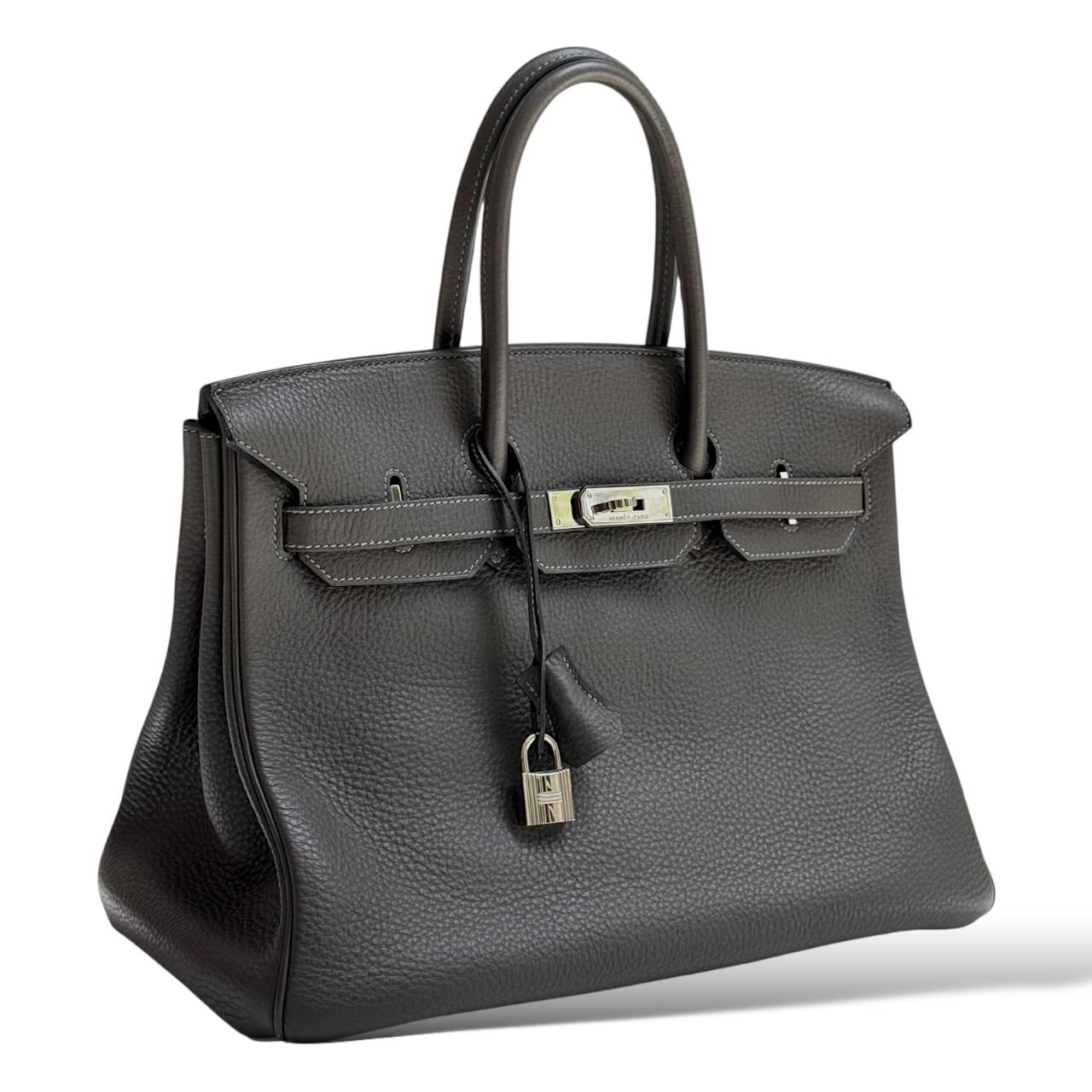 Hermès Birkin 35 Ebene Togo PHW - Image 2