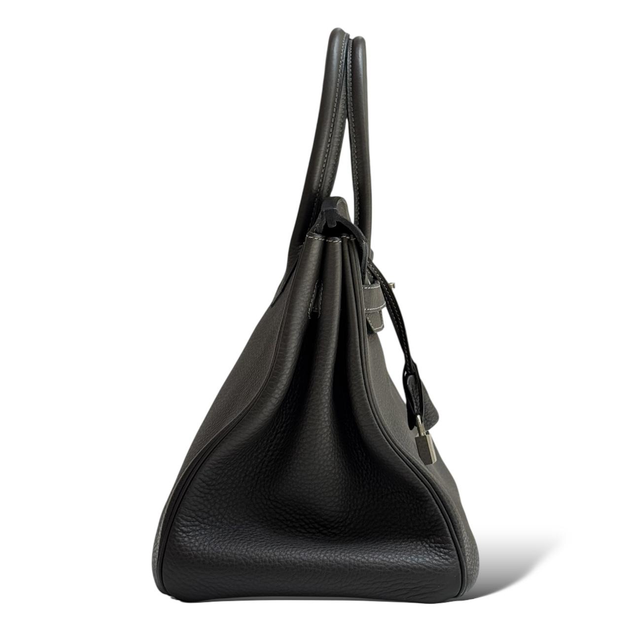 Hermès Birkin 35 Ebene Togo PHW - Image 3