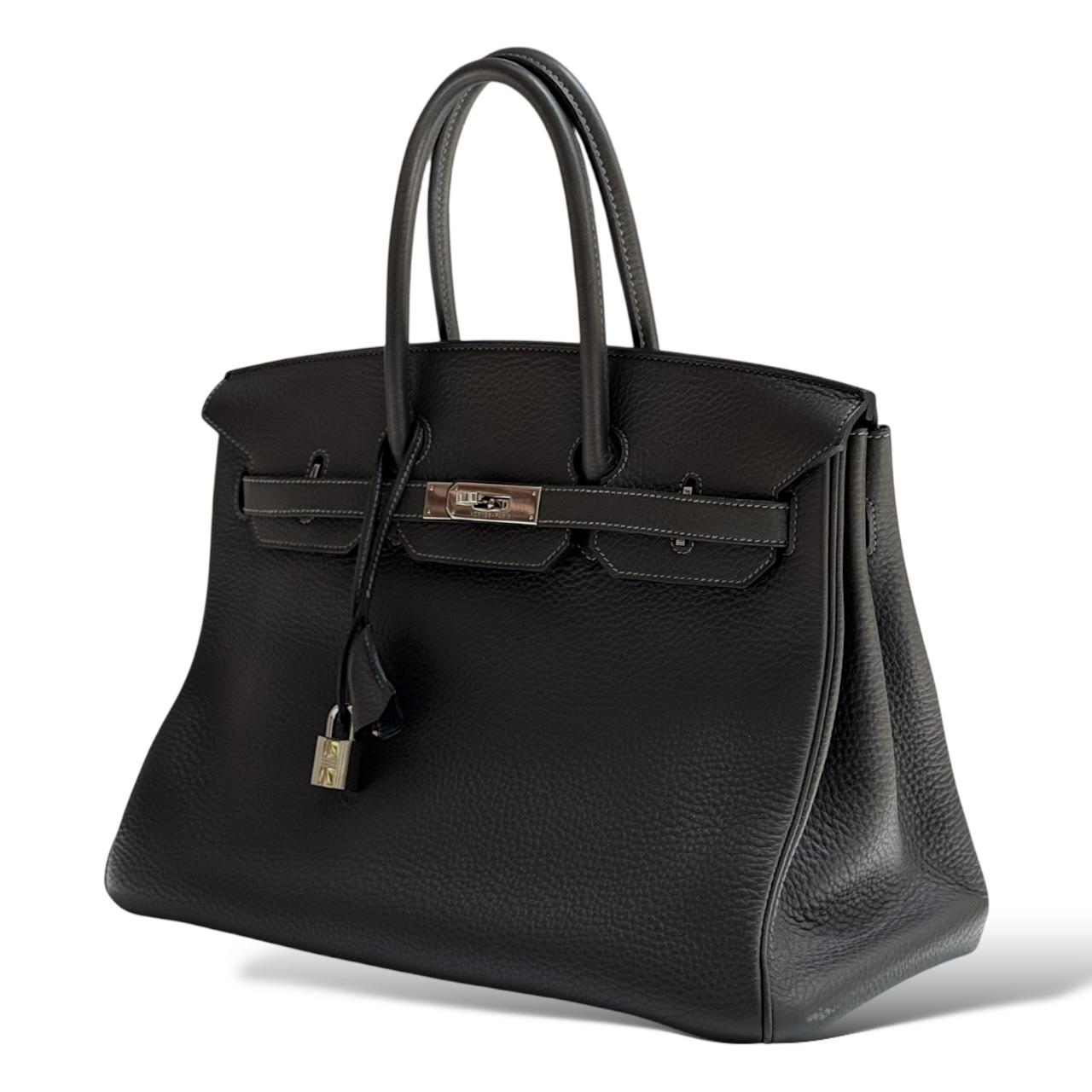 Hermès Birkin 35 Ebene Togo PHW - Image 5
