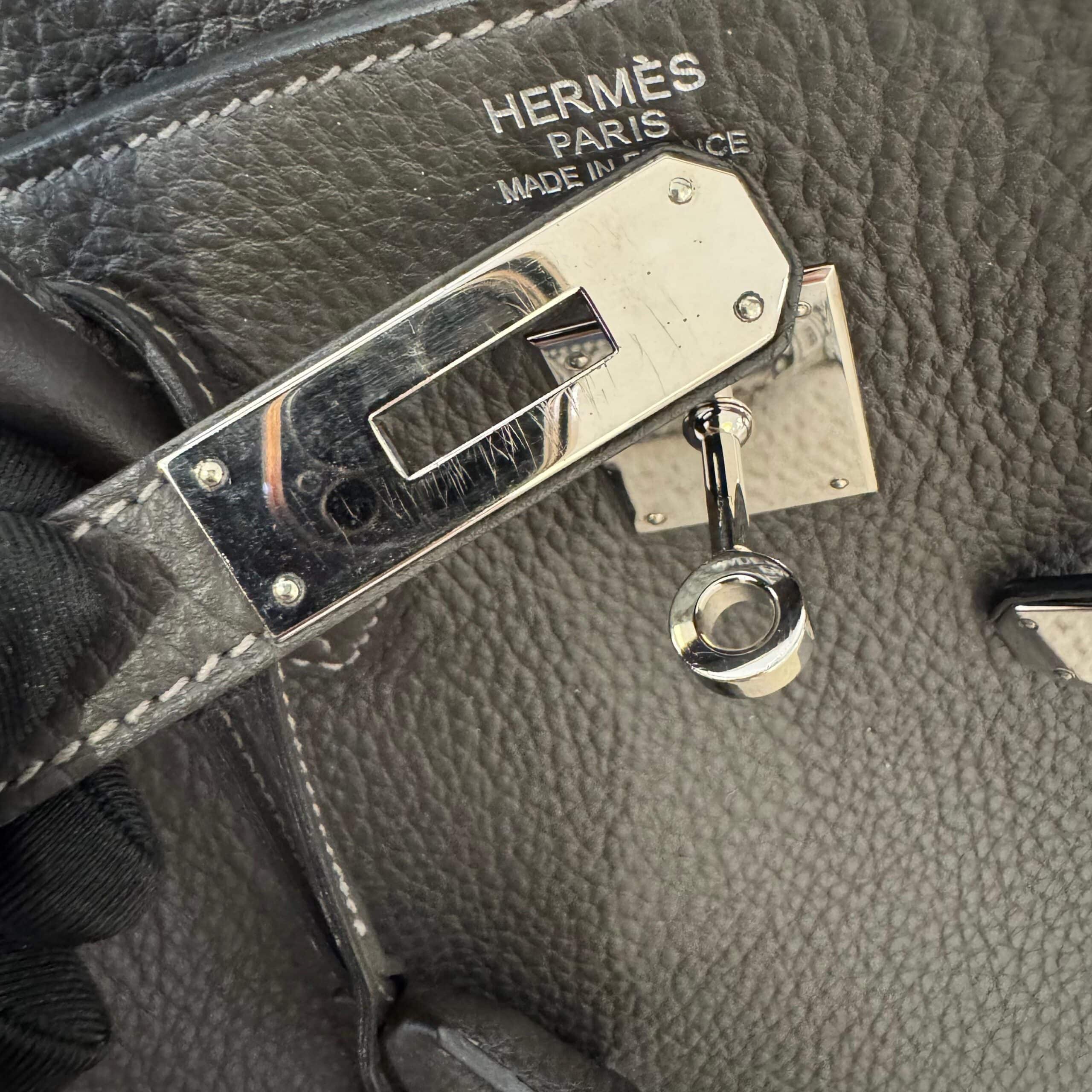 Hermès Birkin 35 Ebene Togo PHW - Image 10