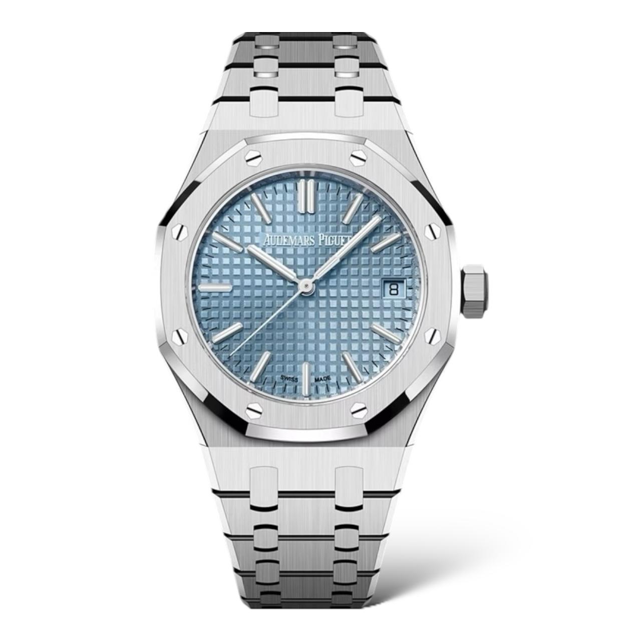 Audemars Piguet Royal Oak Selfwinding 37mm 15550ST.OO.1356ST.08 Stainless steel Light blue dial with “Grande Tapisserie”