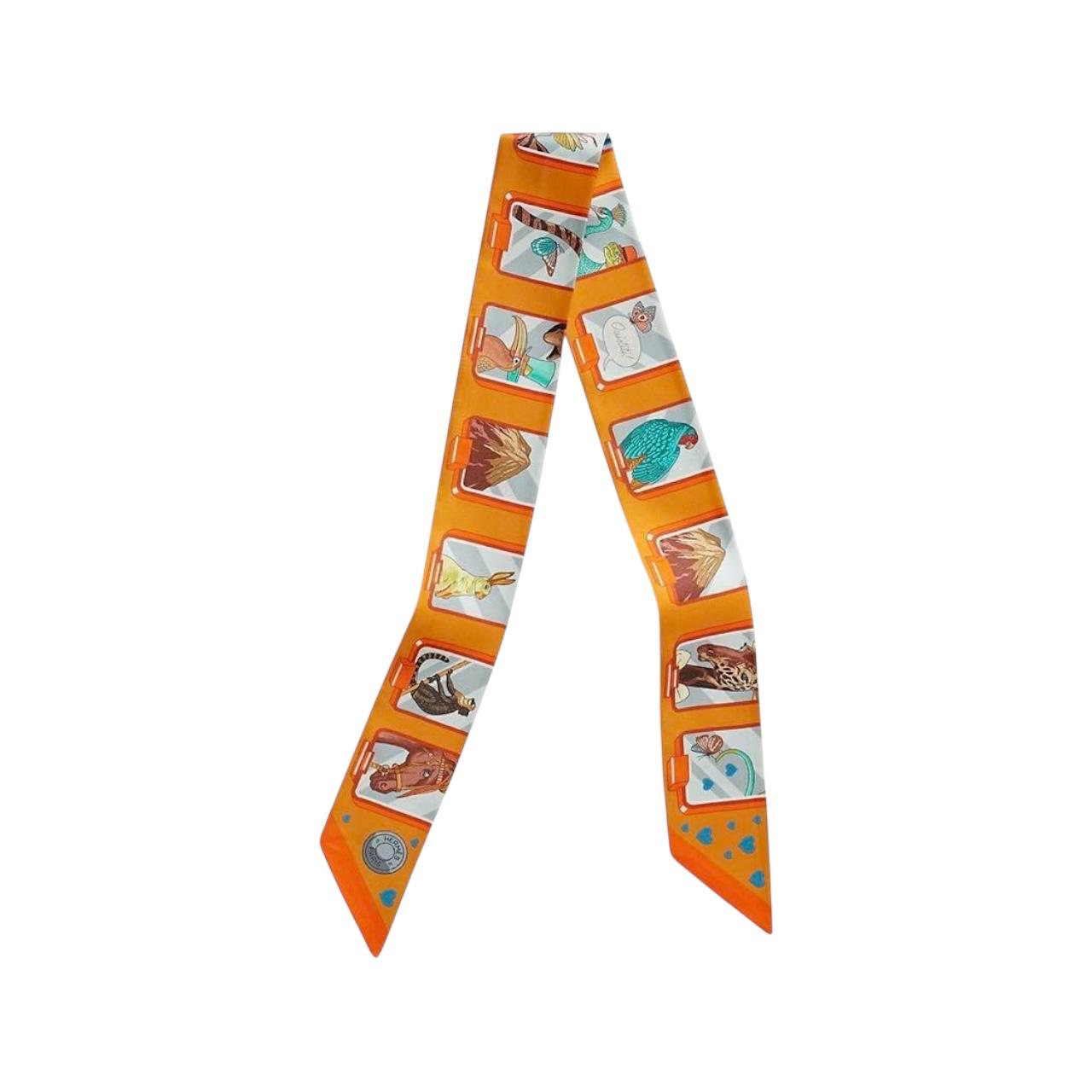 Hermes Story Mangue Orange Twilly