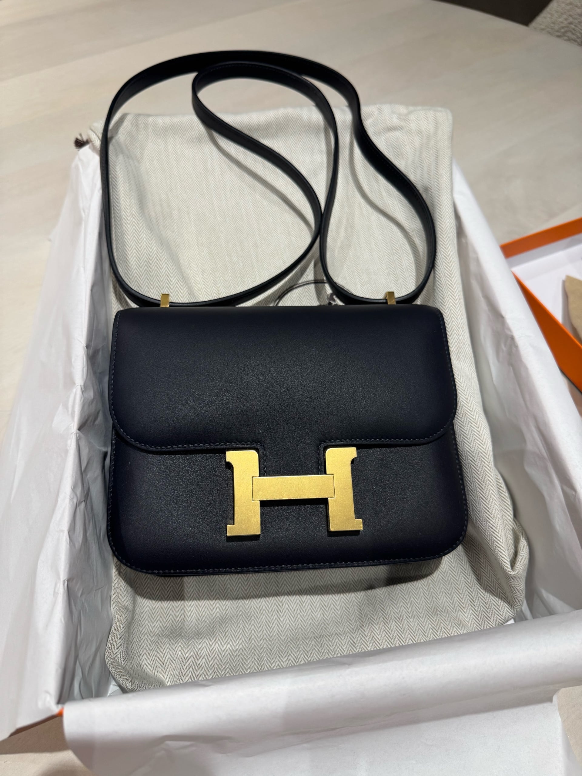 Hermes Constance 18 Caban Swift Leather GHW - Image 3