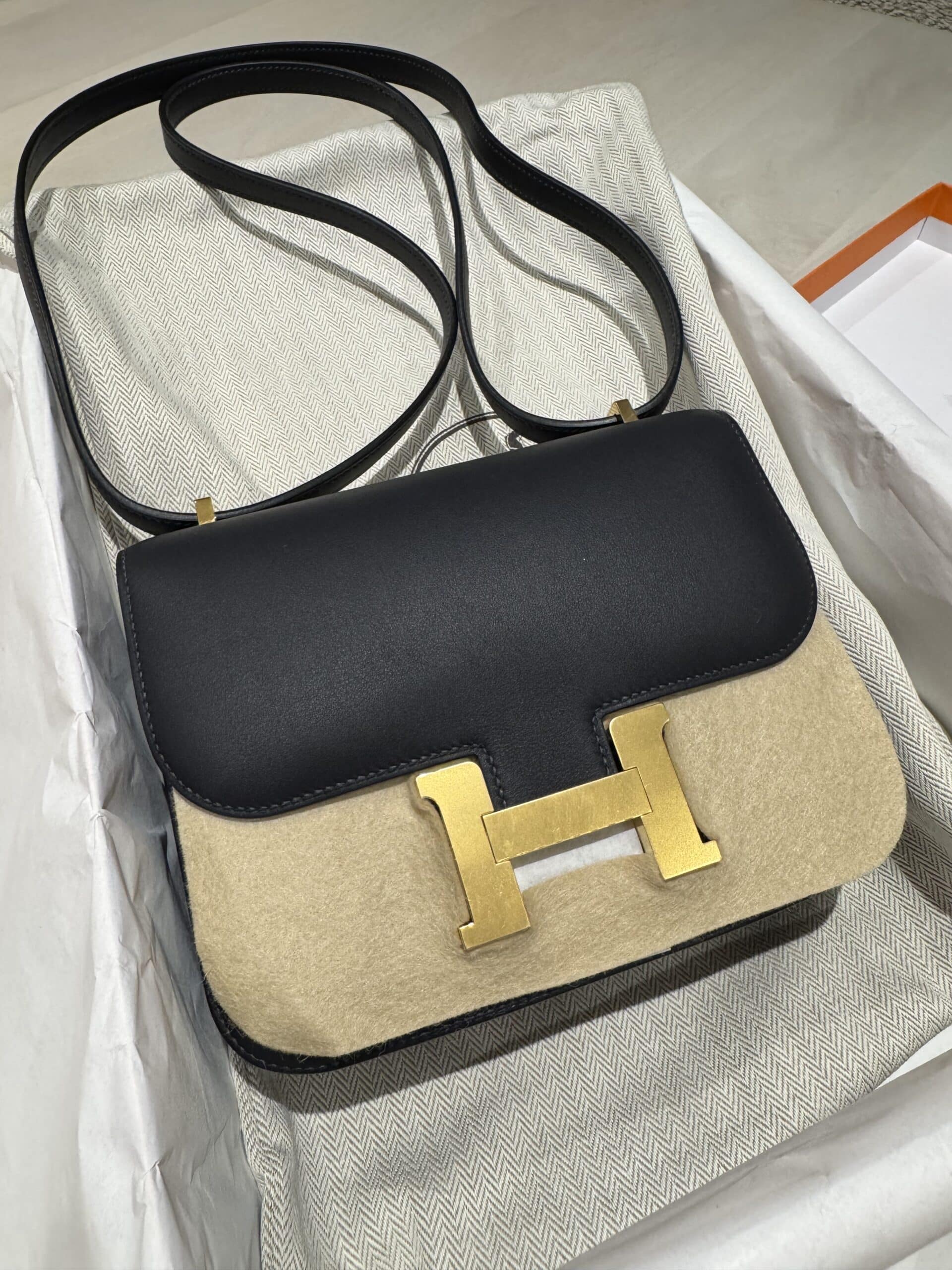 Hermes Constance 18 Caban Swift Leather GHW - Image 4