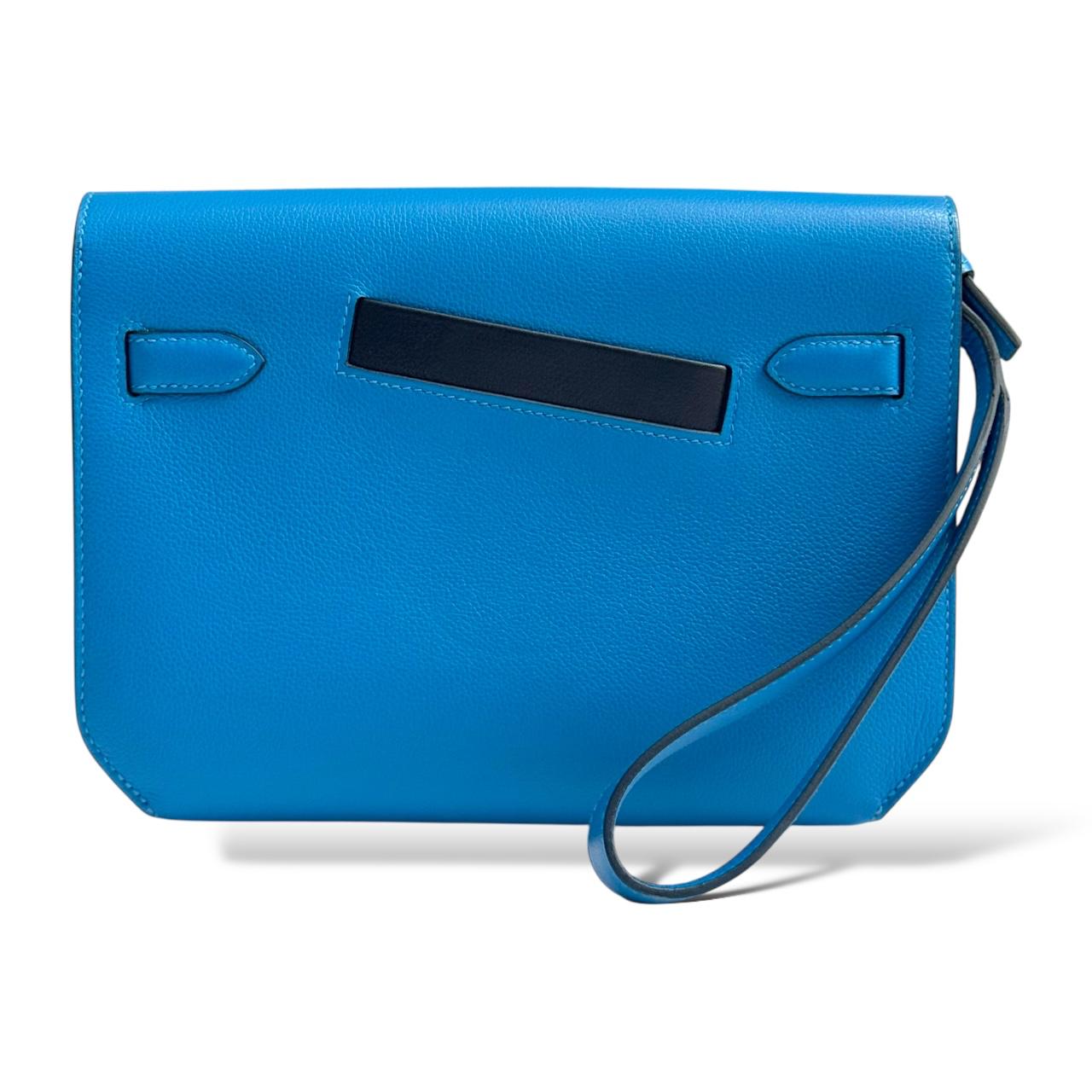 Hermes Depeche Colormatic Bleu Hydra/Black/Fauve Evercolor PHW - Image 3