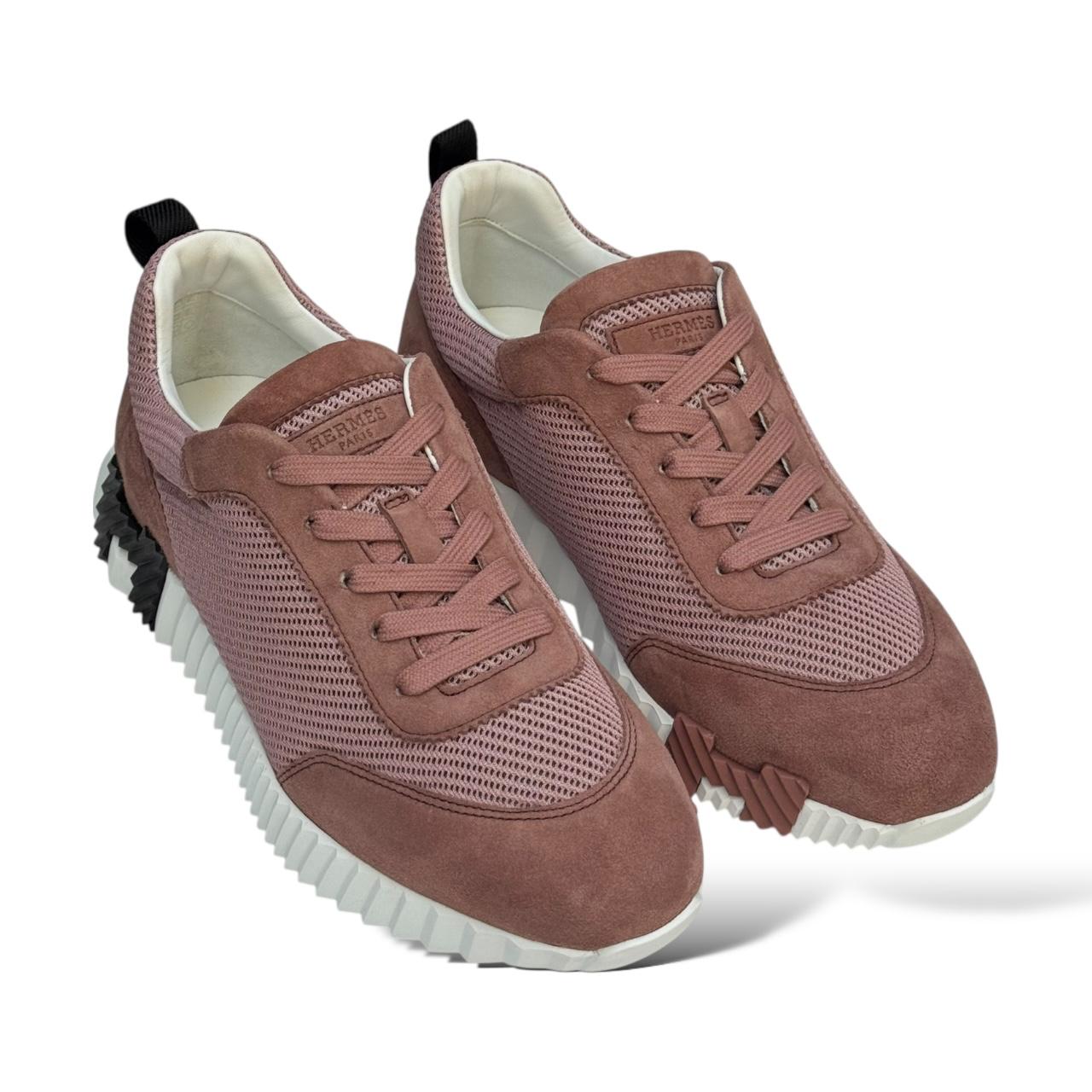 Hermes Bouncing 38 EU Rose Antique Sneakers - Image 4