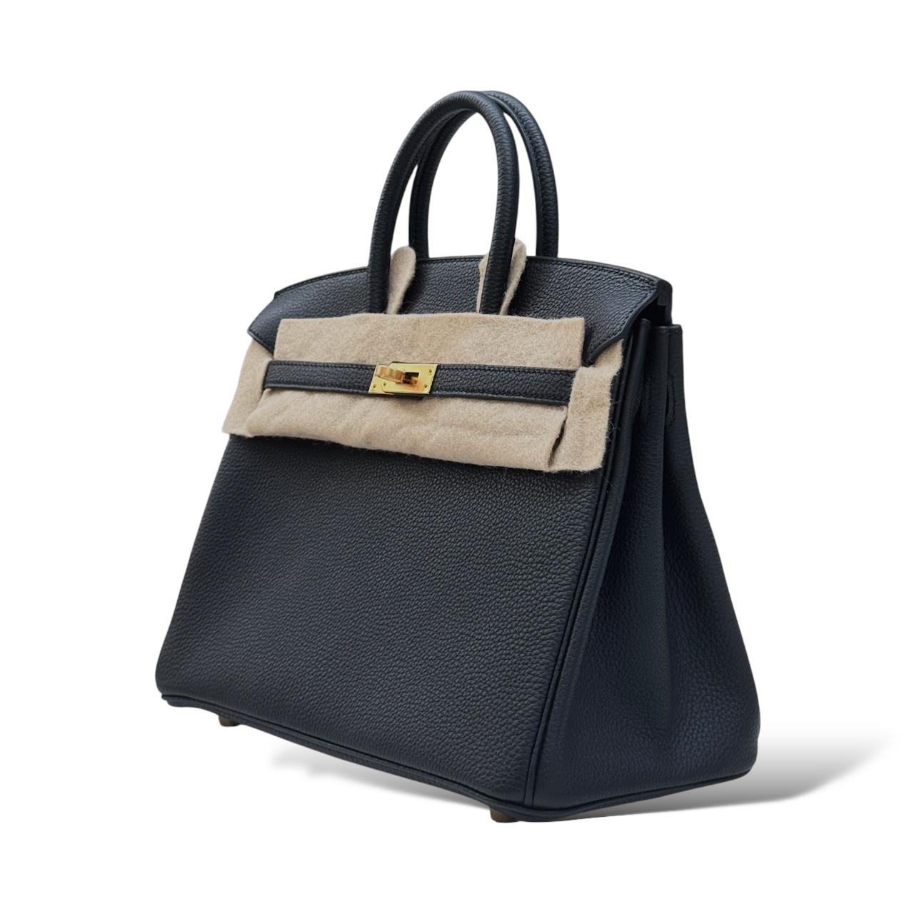 Hermes Birkin 25 Black Togo GHW - Image 5