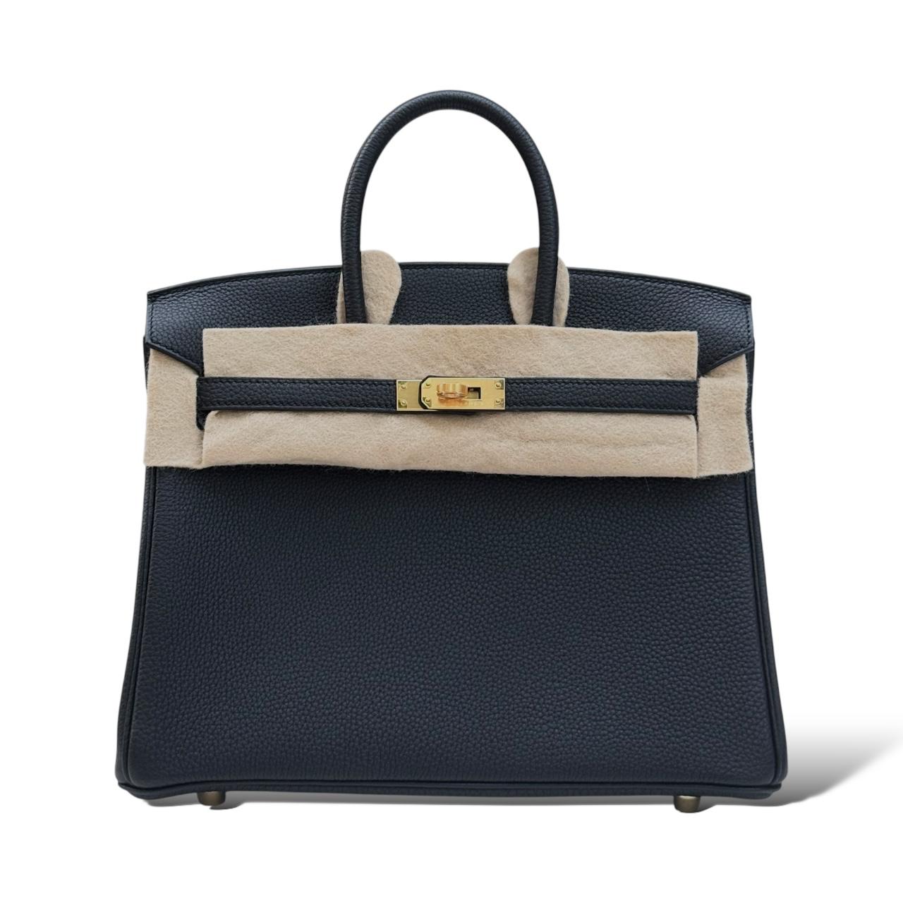 Hermes Birkin 25 Black Togo GHW