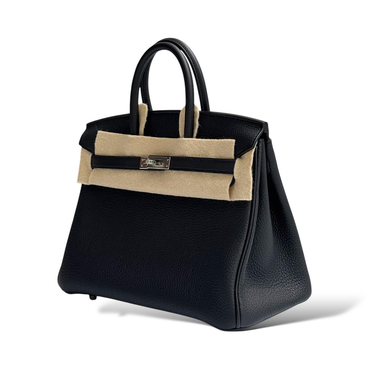 Hermes Birkin 25 Black Togo PHW - Image 5