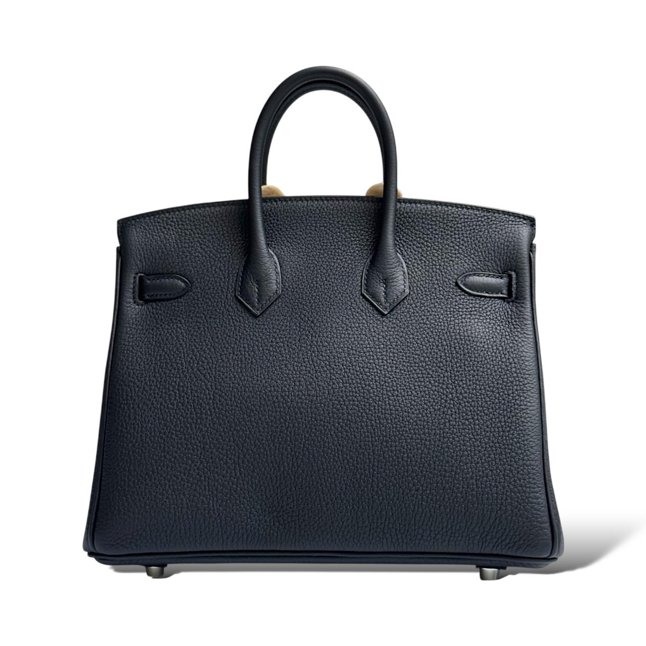 Hermes Birkin 25 Black Togo PHW - Image 4