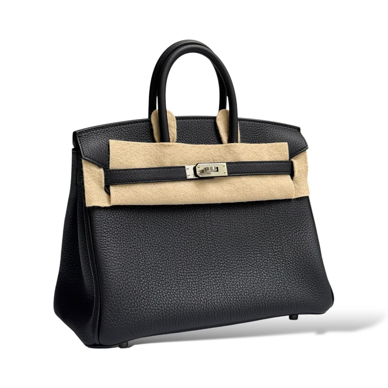 Hermes Birkin 25 Black Togo PHW - Image 2