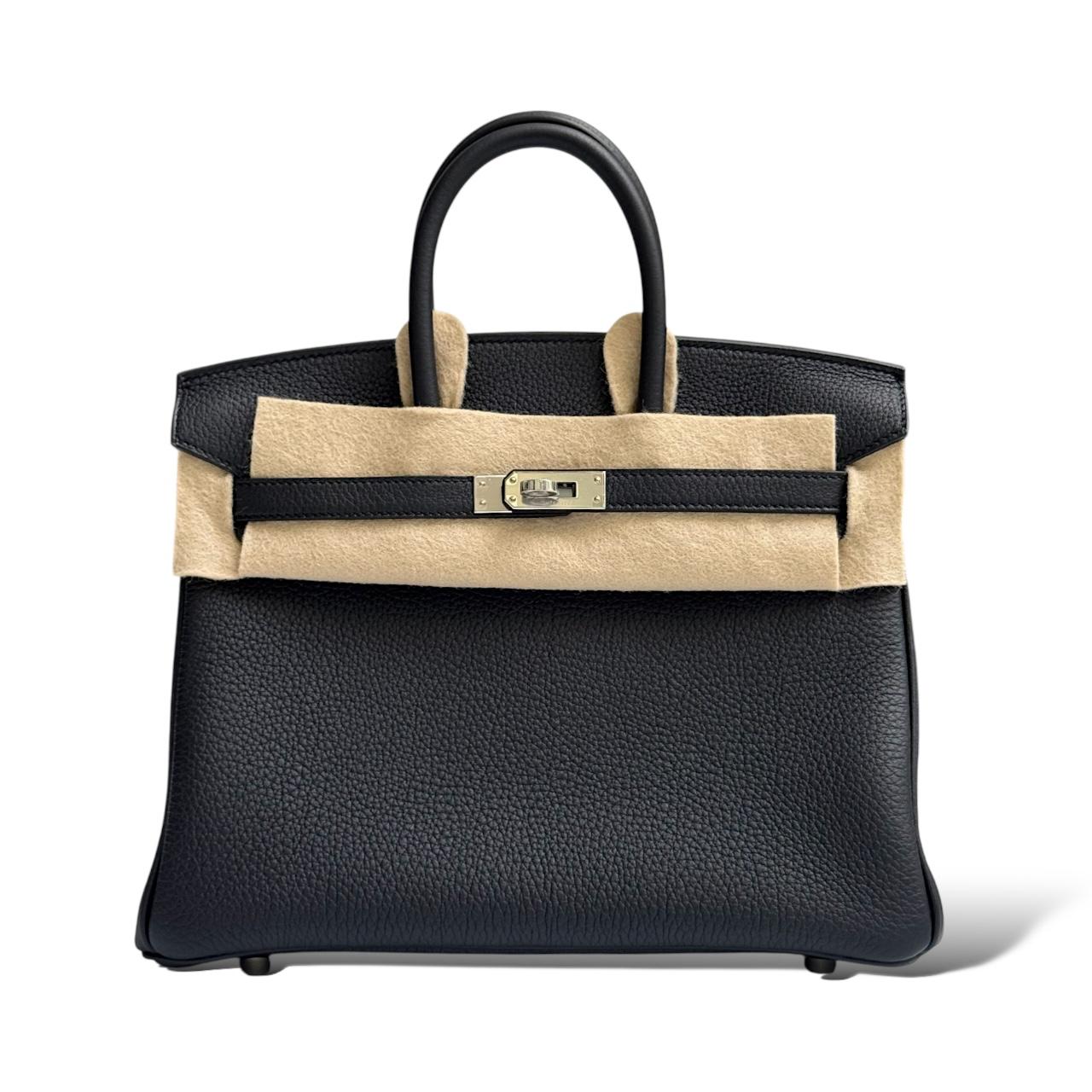 Hermes Birkin 25 Black Togo PHW