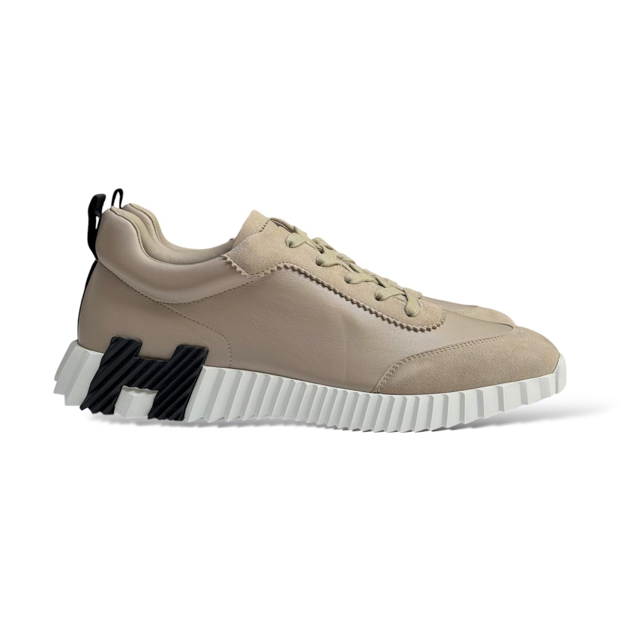 Hermes Bouncing 42 EU Beige Galet Sneakers - Image 4