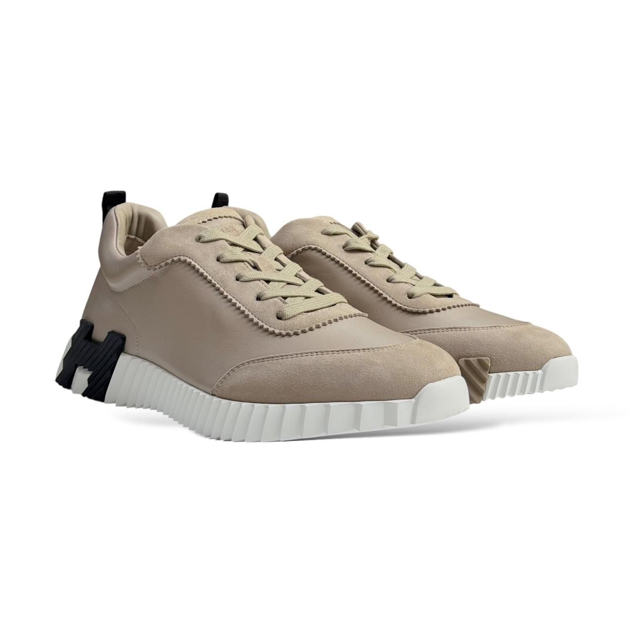 Hermes Bouncing 42 EU Beige Galet Sneakers