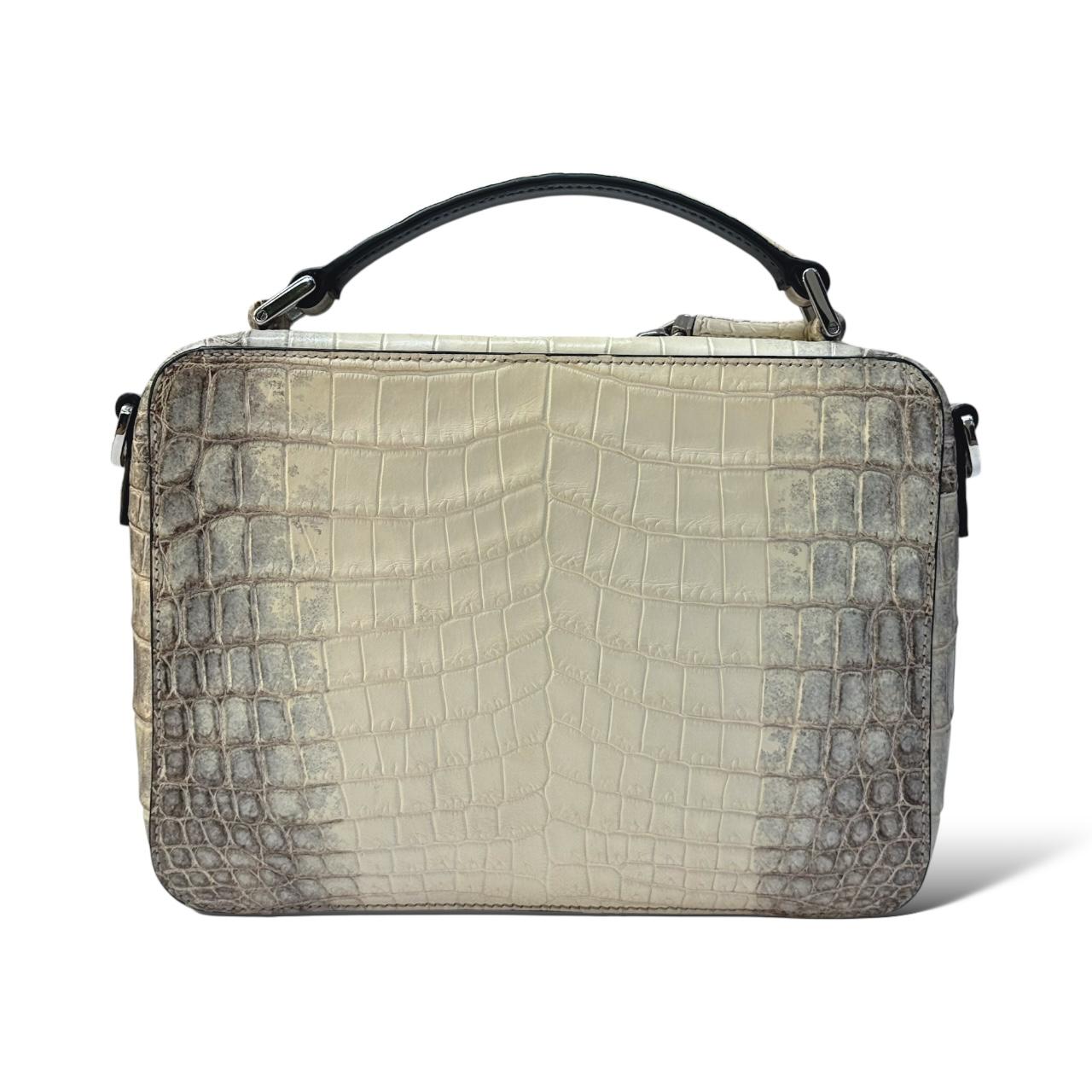 Prada Brique Himalaya Croco Leather Bag - Image 5