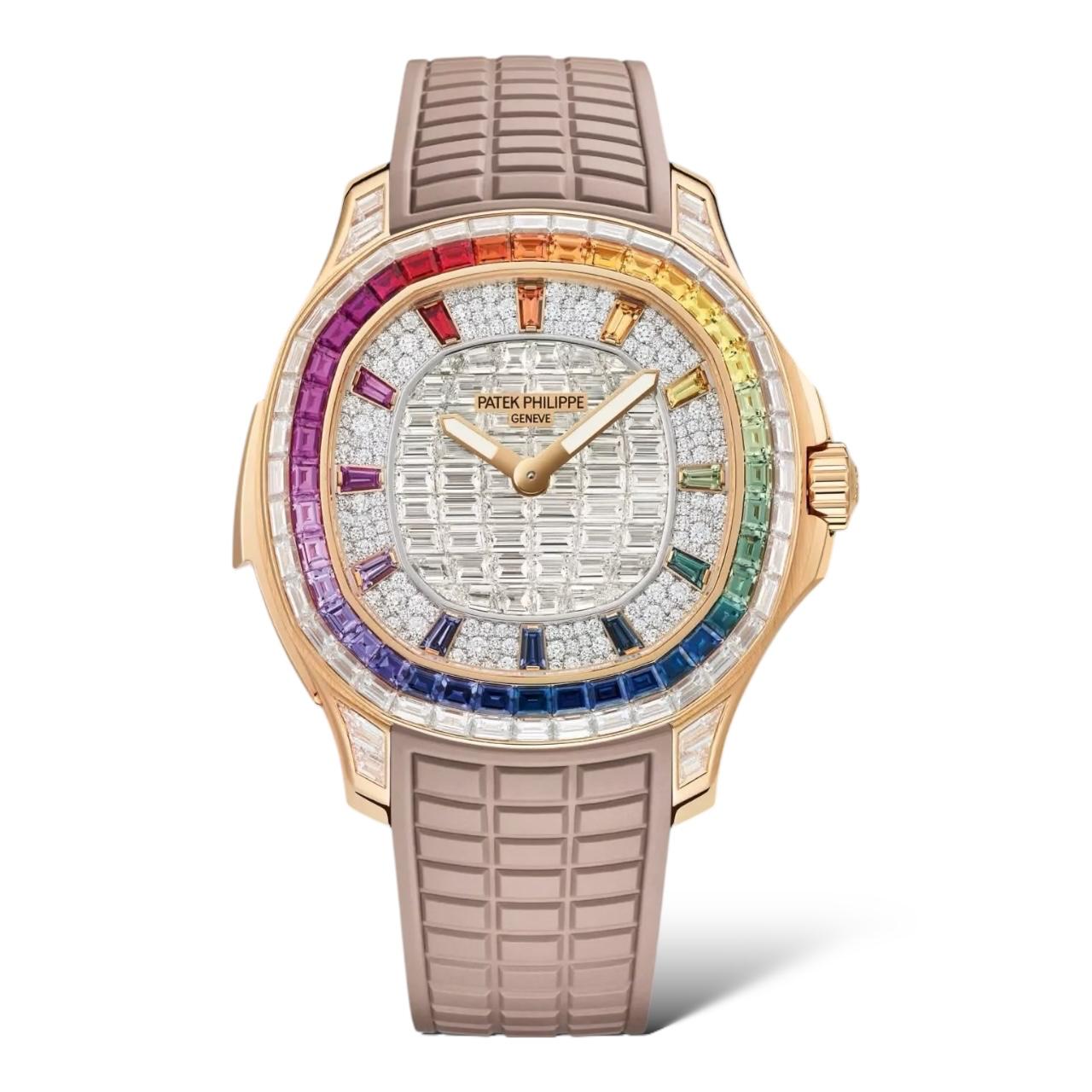 Patek Philippe Grand Complications 38.8mm 5260/355R-001 Aquanaut Luce "Rainbow" Minute Repeater Haute Joaillerie