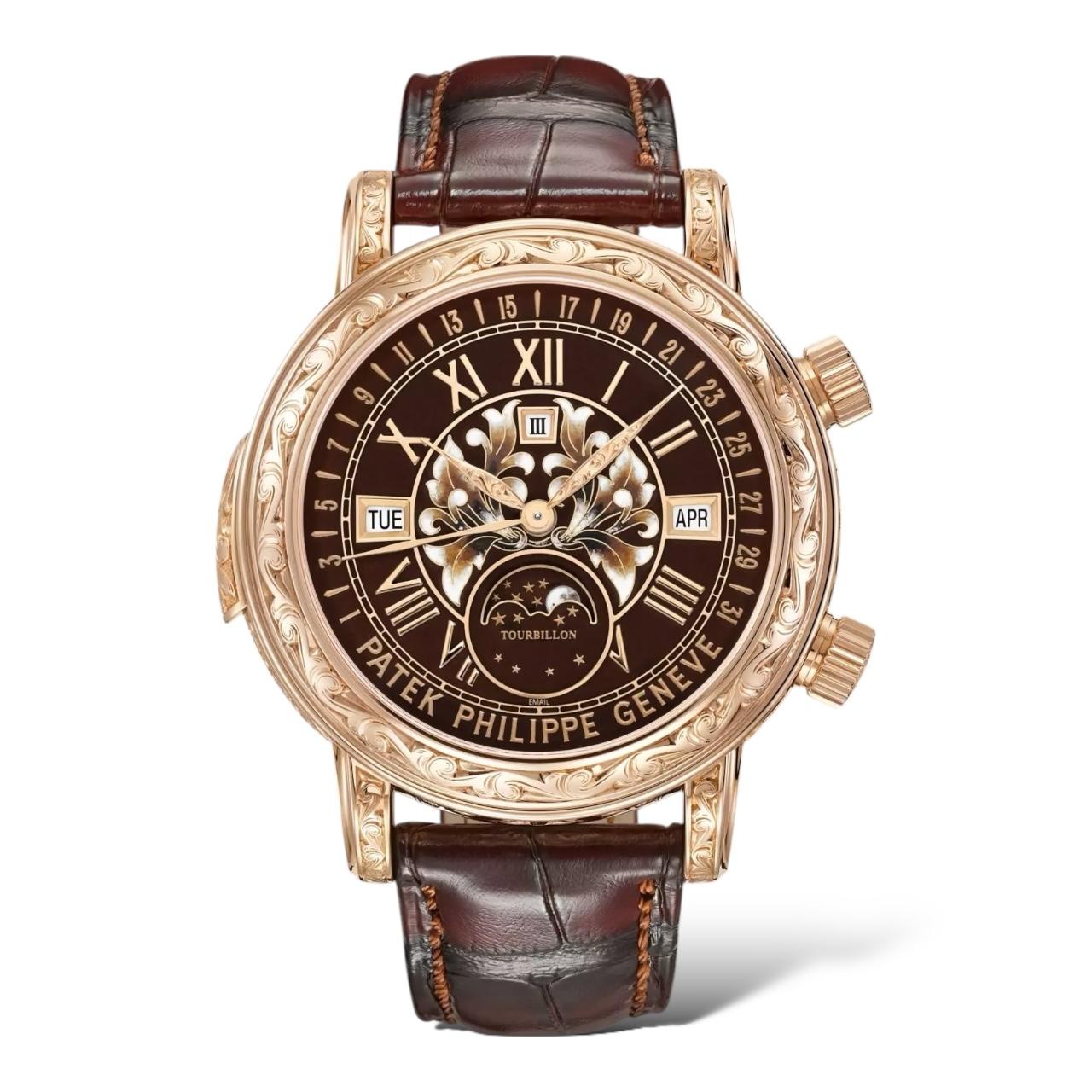 Patek Philippe Grand Complications 44mm 6002R-001 Sky Moon Tourbillon Rare Handcrafts