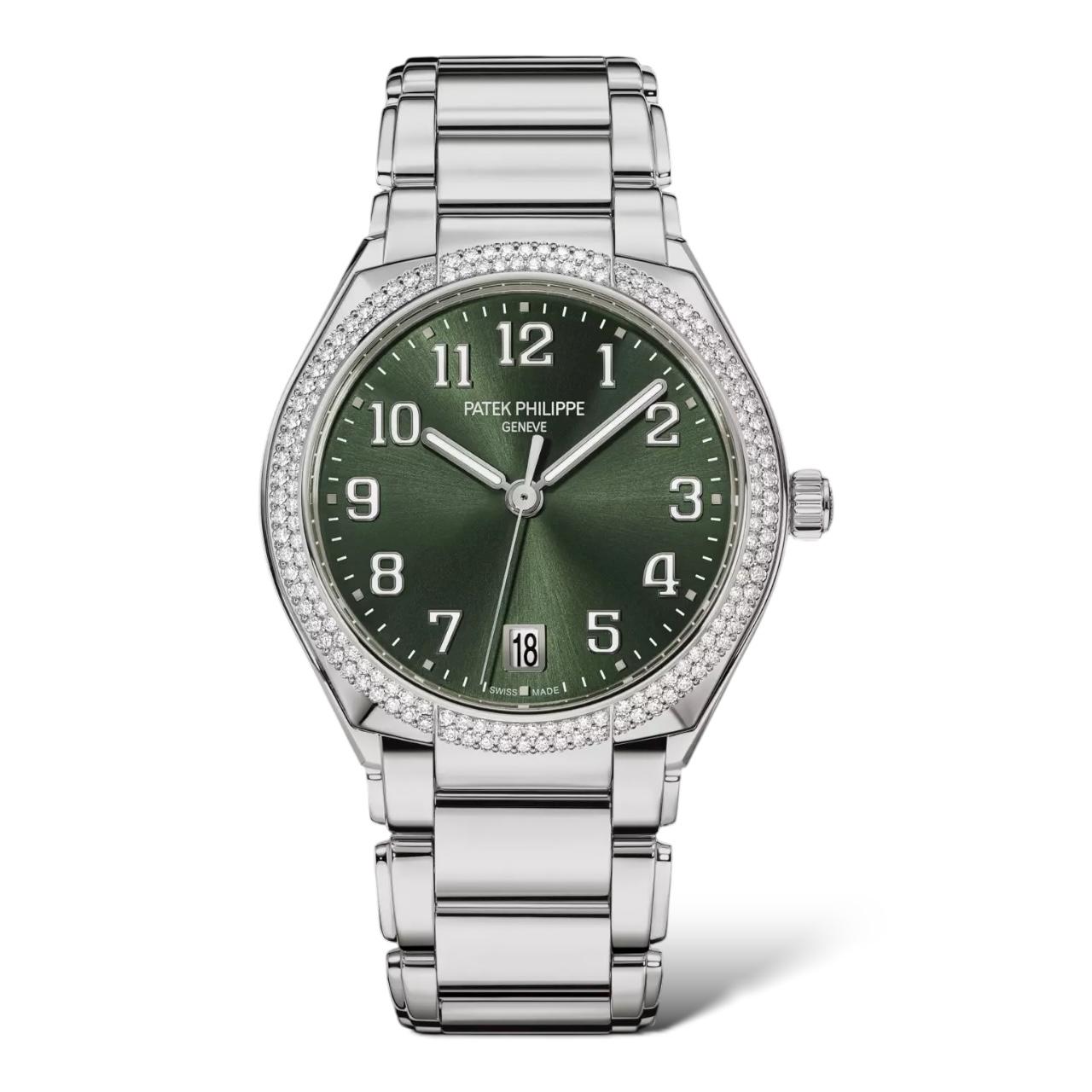 Patek Philippe Twenty~4 Automatic 36mm 7300/1200A-011 Steel Sunburst Olive Green Dial