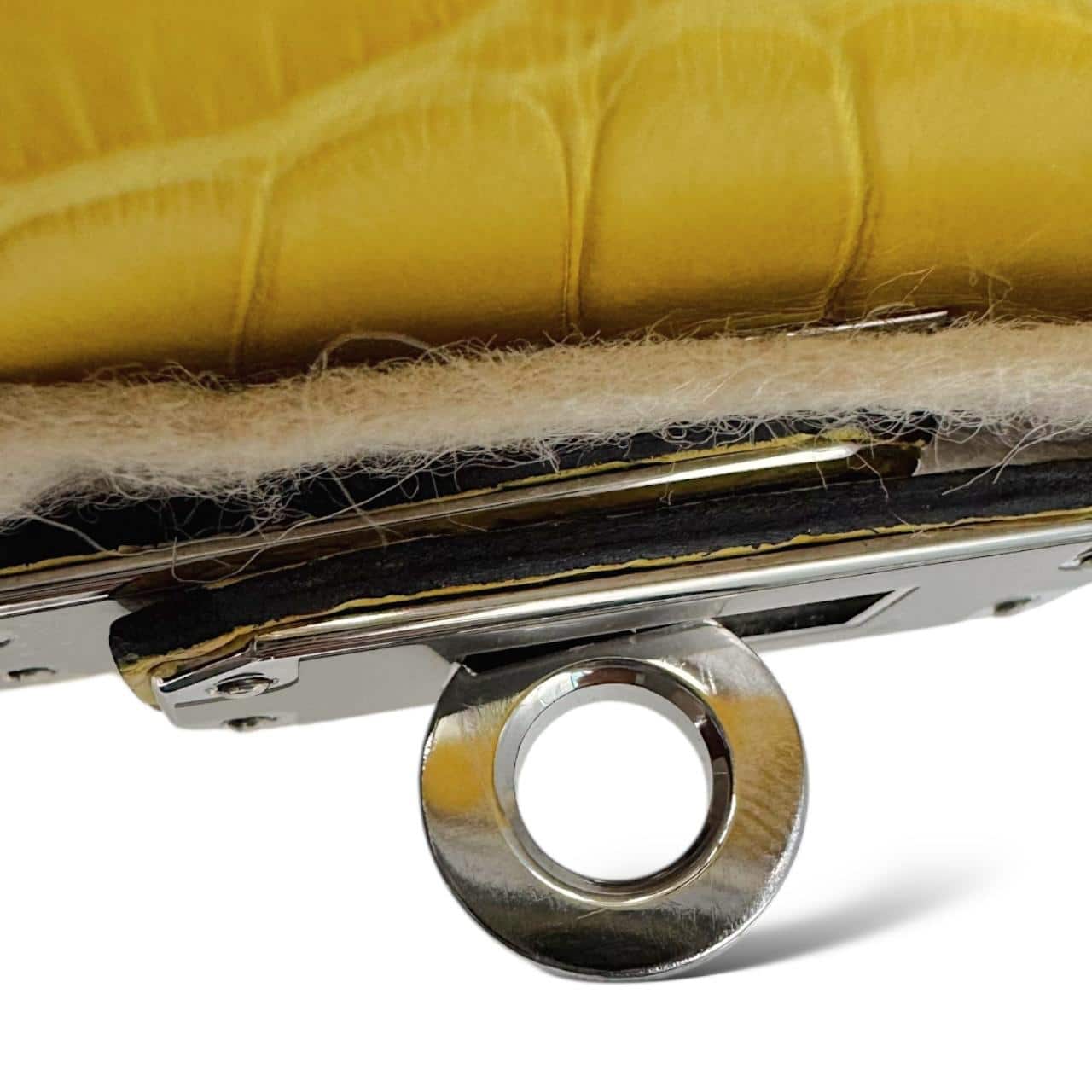 Hermes Kelly Mini Mimosa Alligator PHW - Image 7