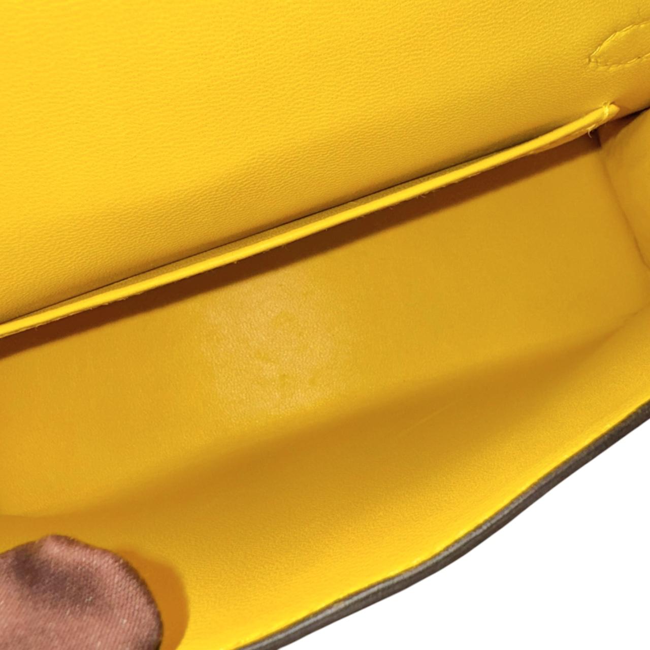 Hermes Kelly Mini Mimosa Alligator PHW - Image 9