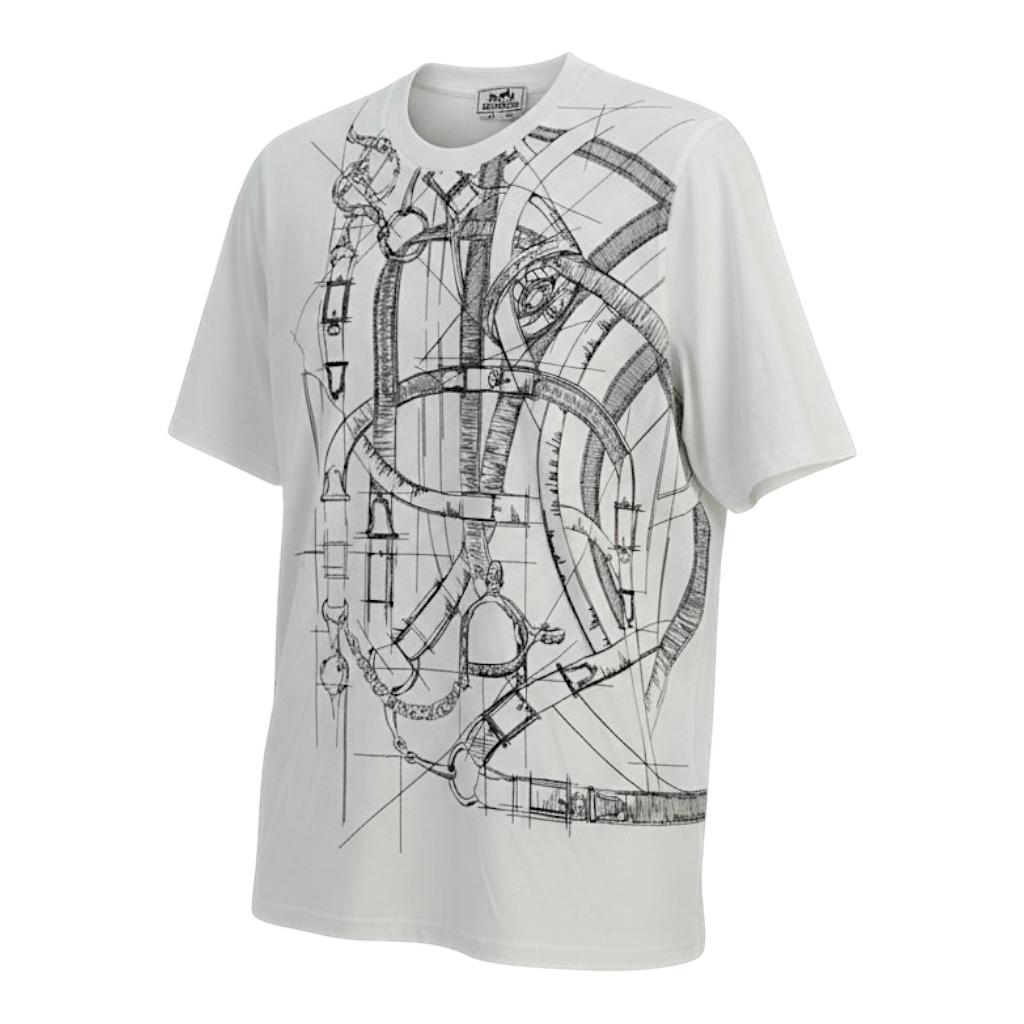 HERMES グラフィックTシャツ Lサイズ Hermes T-shirt Cavalcadour Griffone Blanc Size XL – The Luxury Flavor