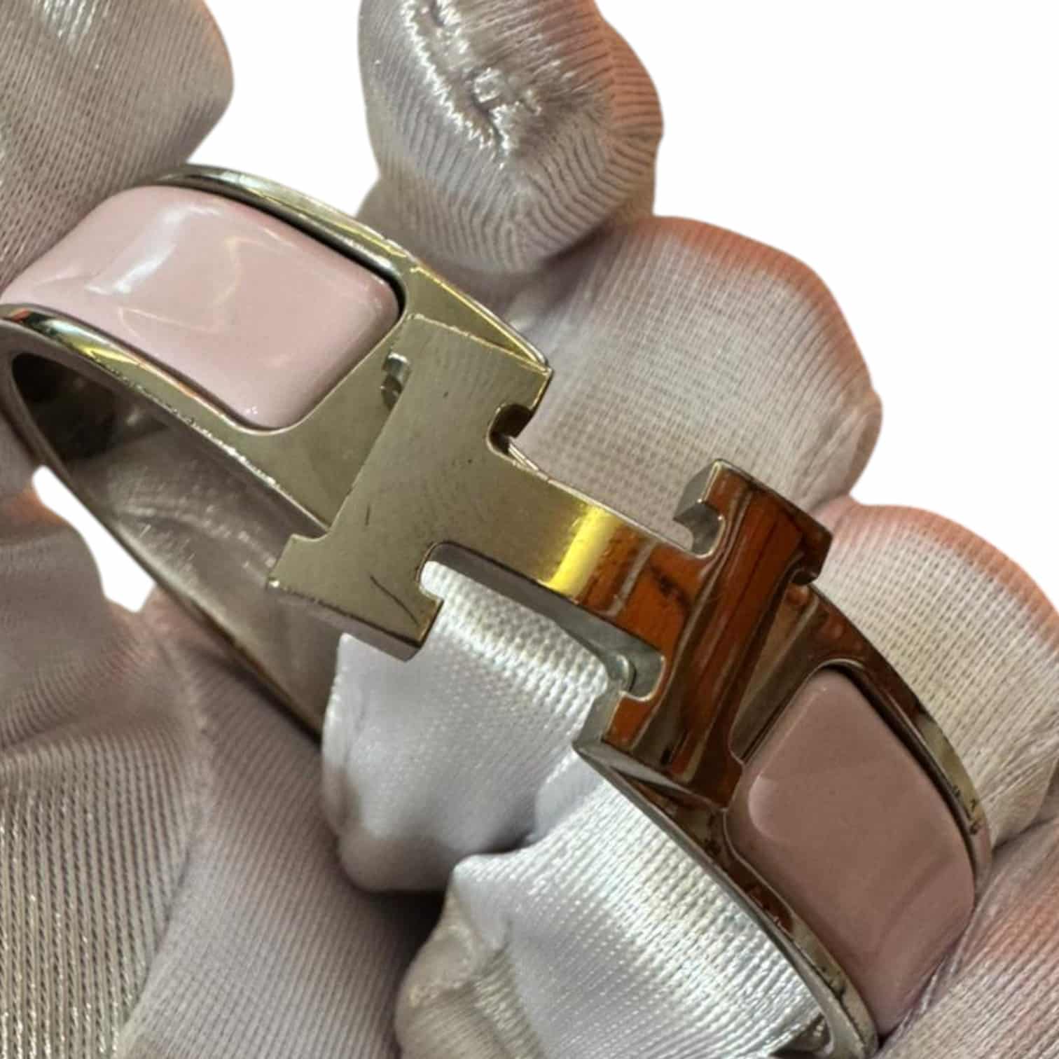 Hermes Clic H Rose Candeur Bracelet PM - Image 3