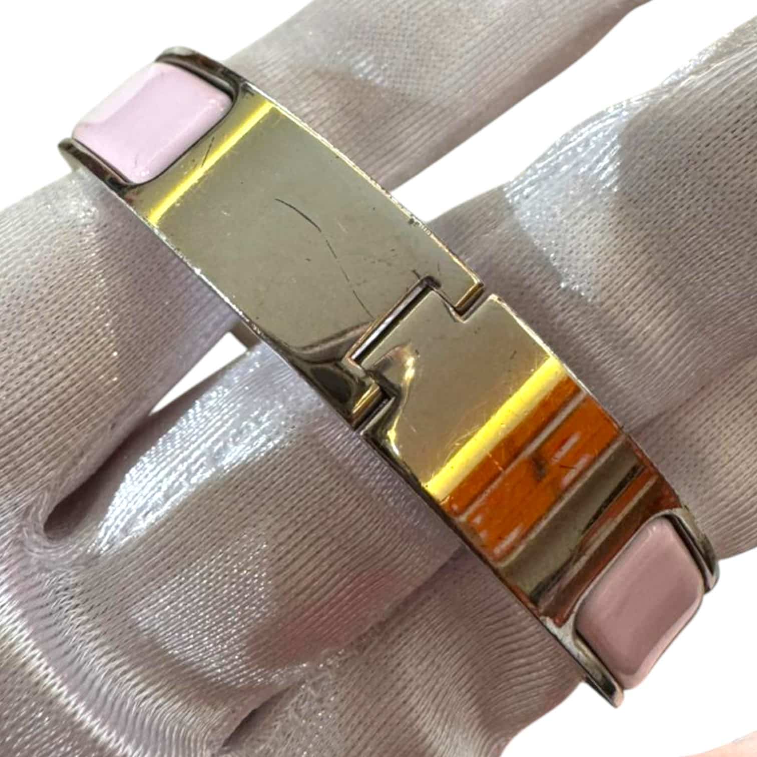 Hermes Clic H Rose Candeur Bracelet PM - Image 4