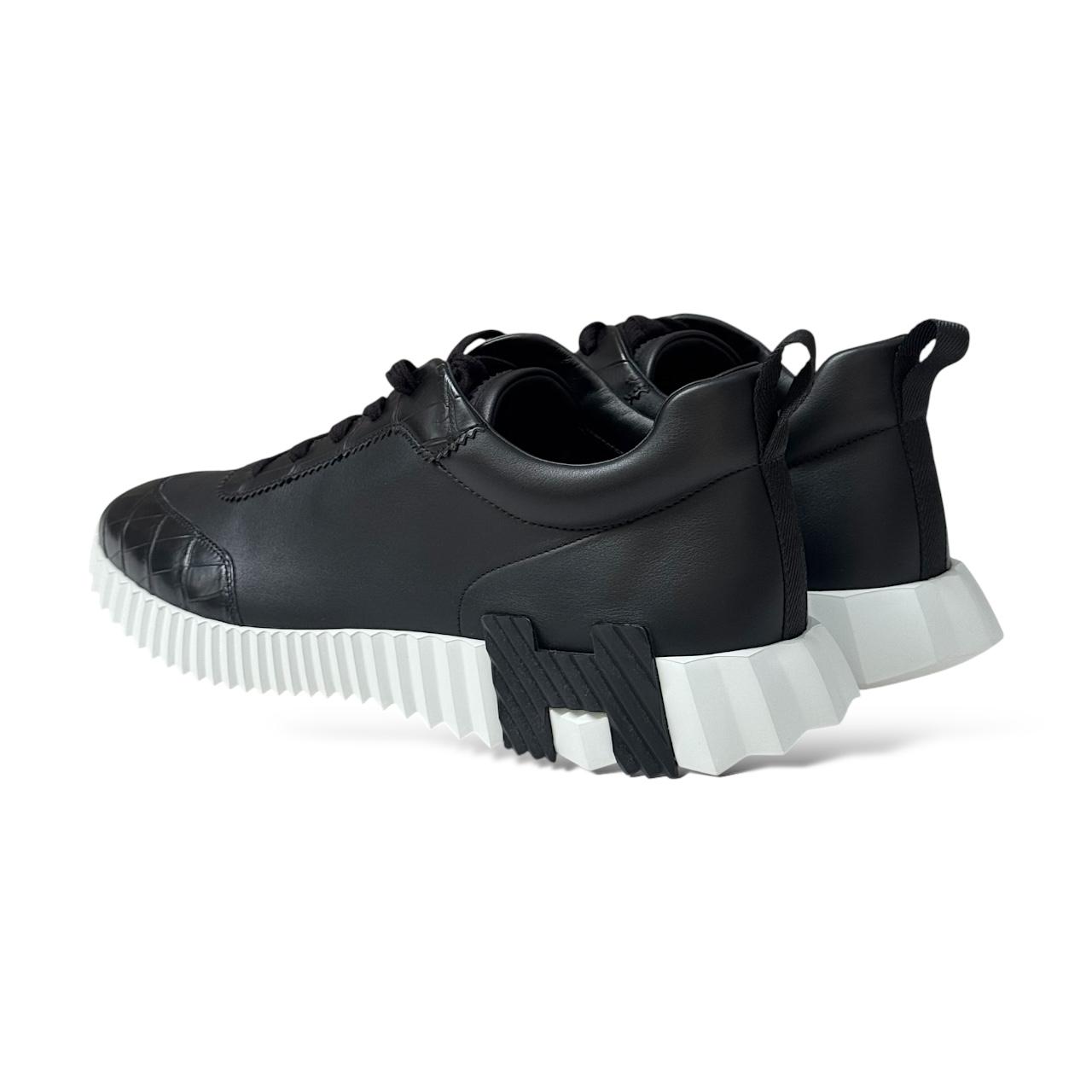 Hermès Bouncing Sneaker 46 EU Touch Black Calfskin/Croco – The