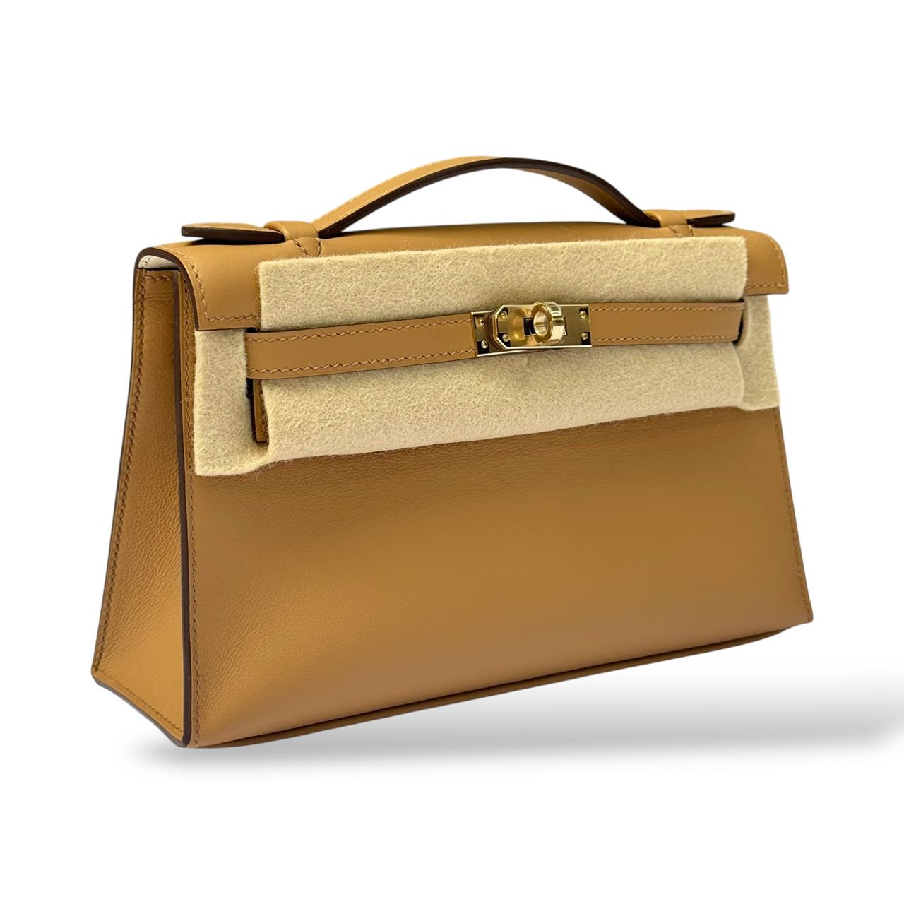 Hermes Kelly Pochette SO Biscuit Swift PBHW - Image 2