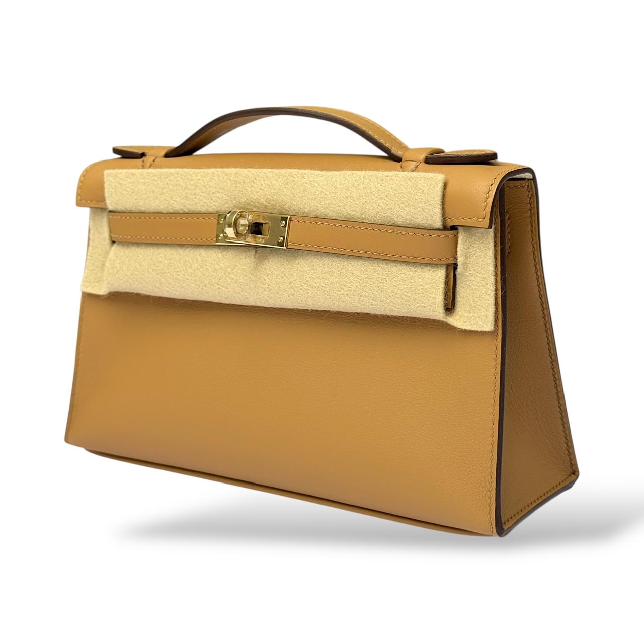 Hermes Kelly Pochette SO Biscuit Swift PBHW - Image 5