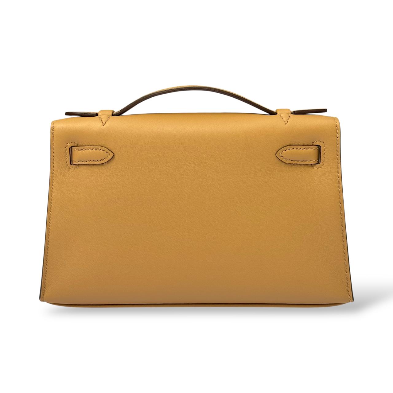 Hermes Kelly Pochette SO Biscuit Swift PBHW - Image 4