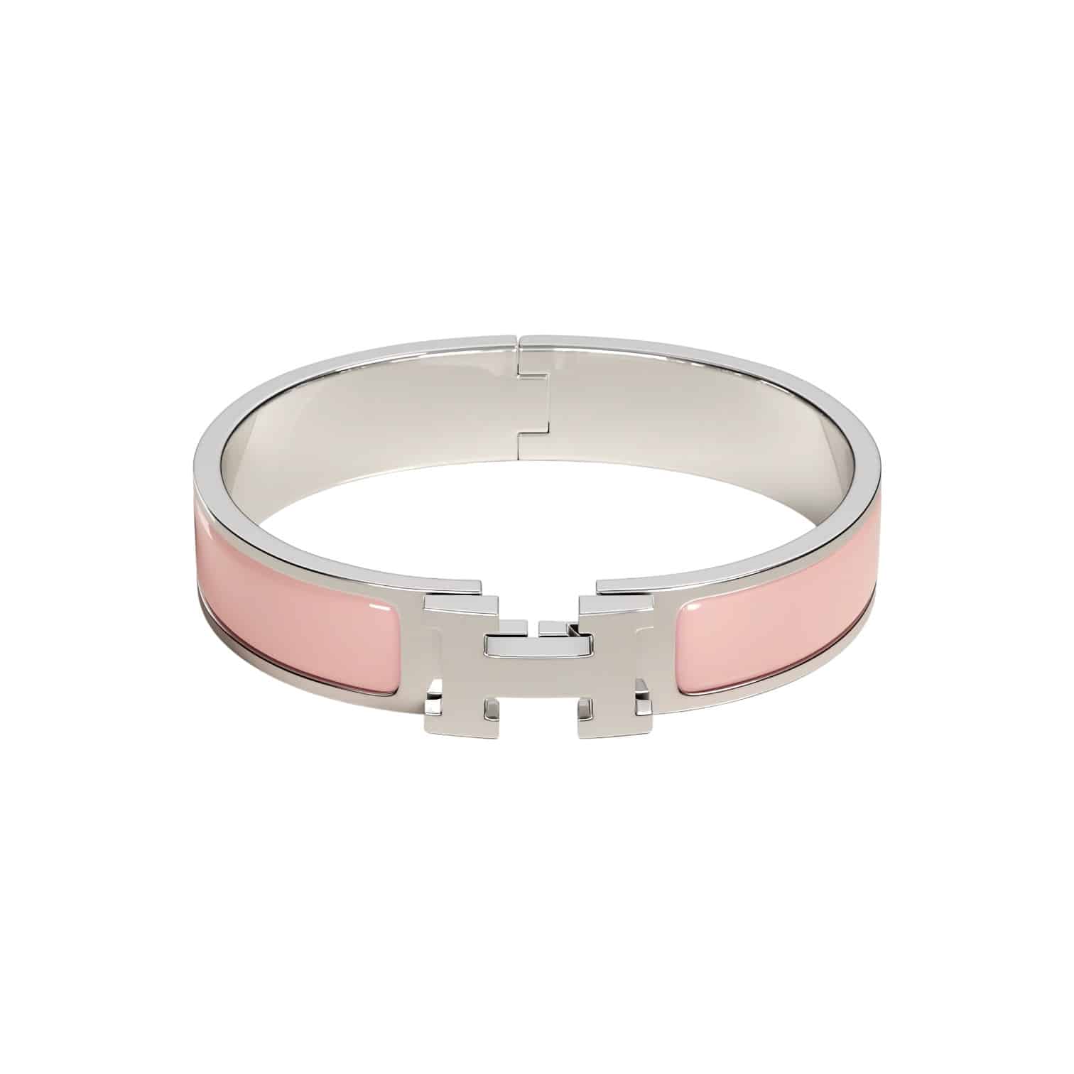 Hermes Clic H Rose Candeur Bracelet PM