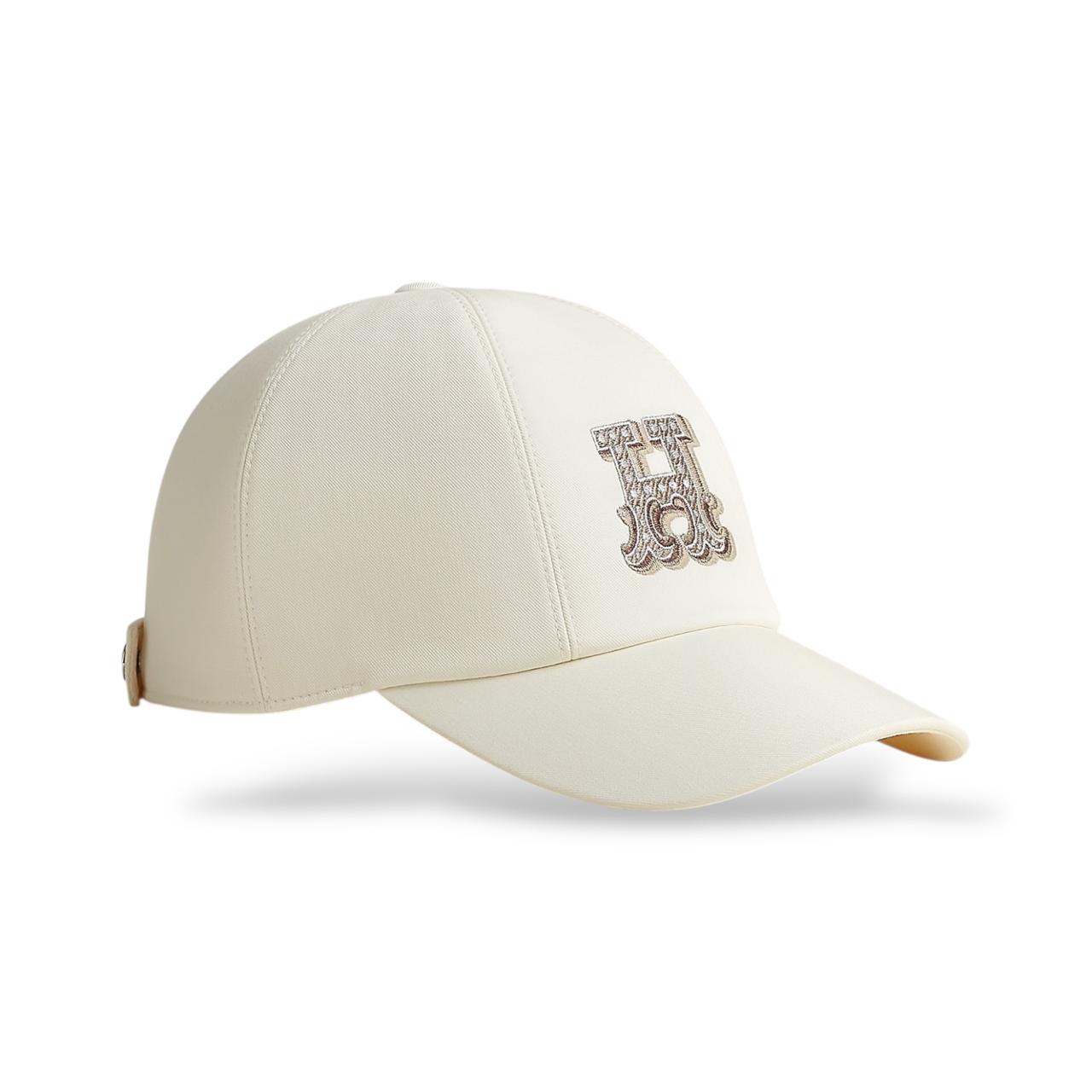 HERMES cotton Serena H Electric Casquette cap hat pink 58