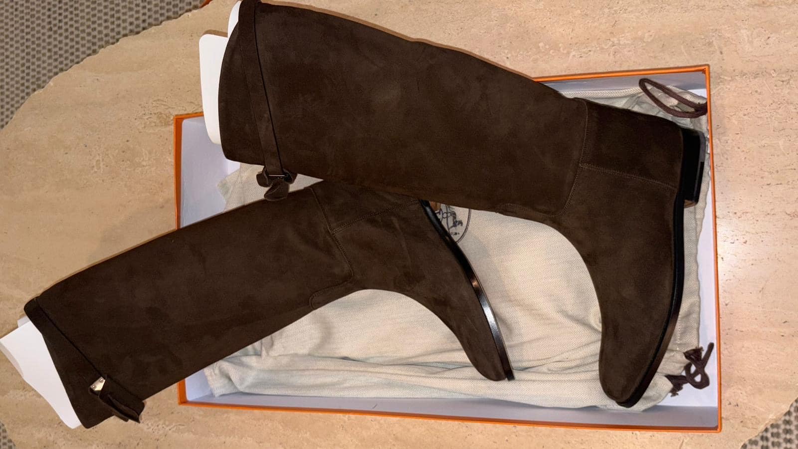 Hermes Jumping Suede Boots 40 EU - Image 6