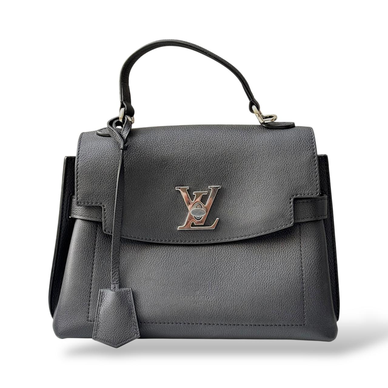 Louis Vuitton Black Leather LockMe Ever BB Bag