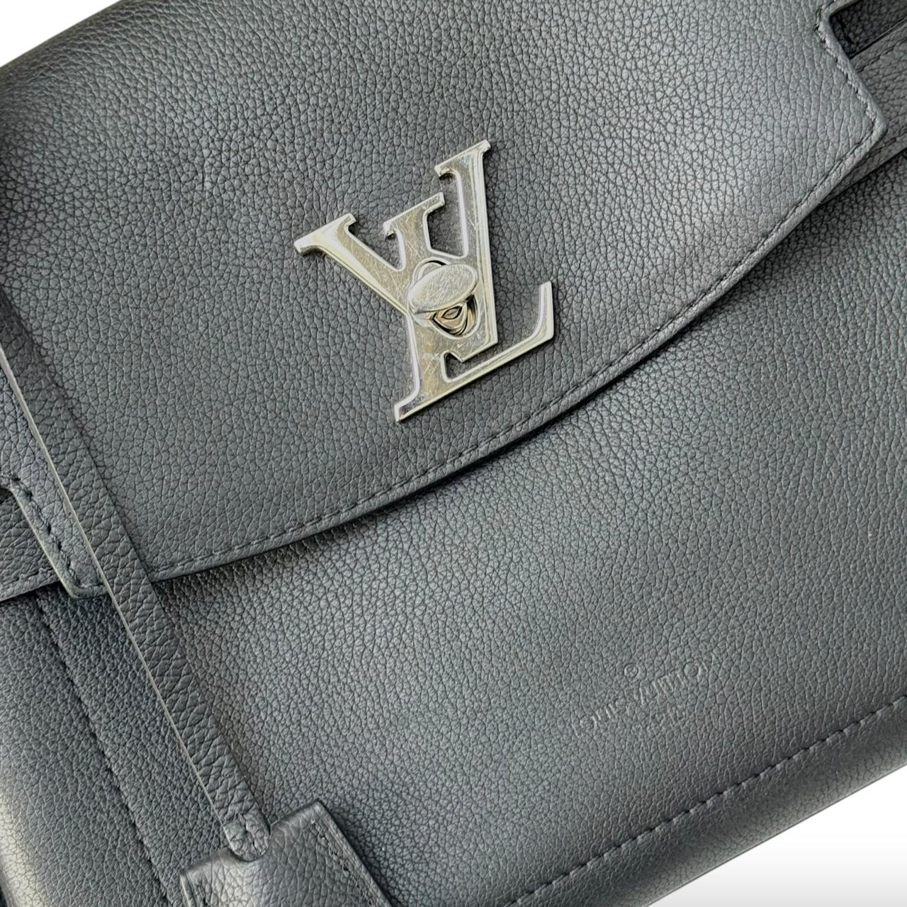 Louis Vuitton Black Leather LockMe Ever BB Bag - Image 8