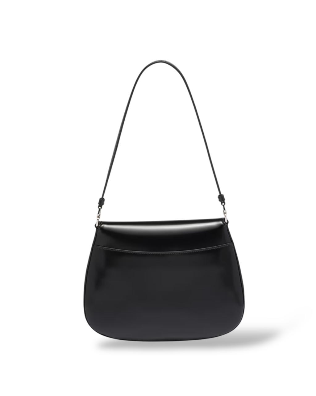 Prada Cleo Small Brushed Leather Shoulder Bag With Flap - Image 3