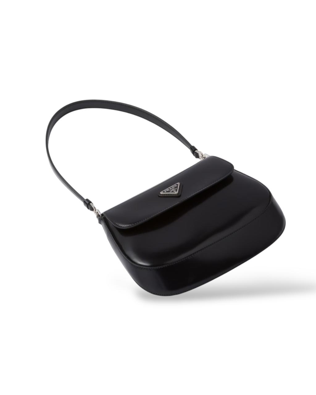 Prada Cleo Small Brushed Leather Shoulder Bag With Flap - Image 2