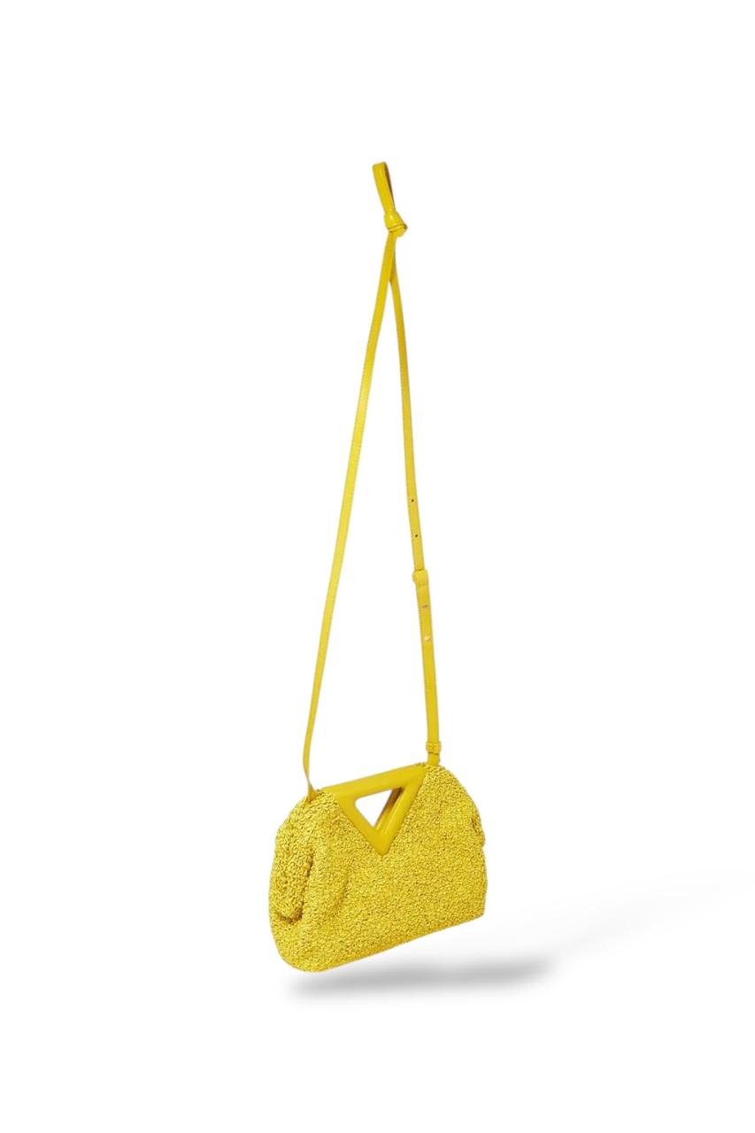 Bottega Veneta Small Point Top Handle Bag in Curly Raffia - Image 2